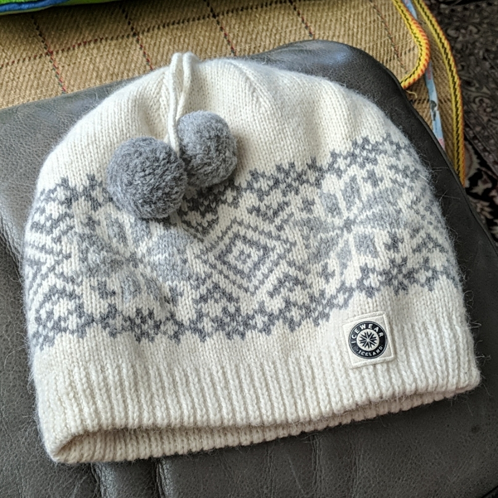 Icelandic wool and angora beanie with thinsulate